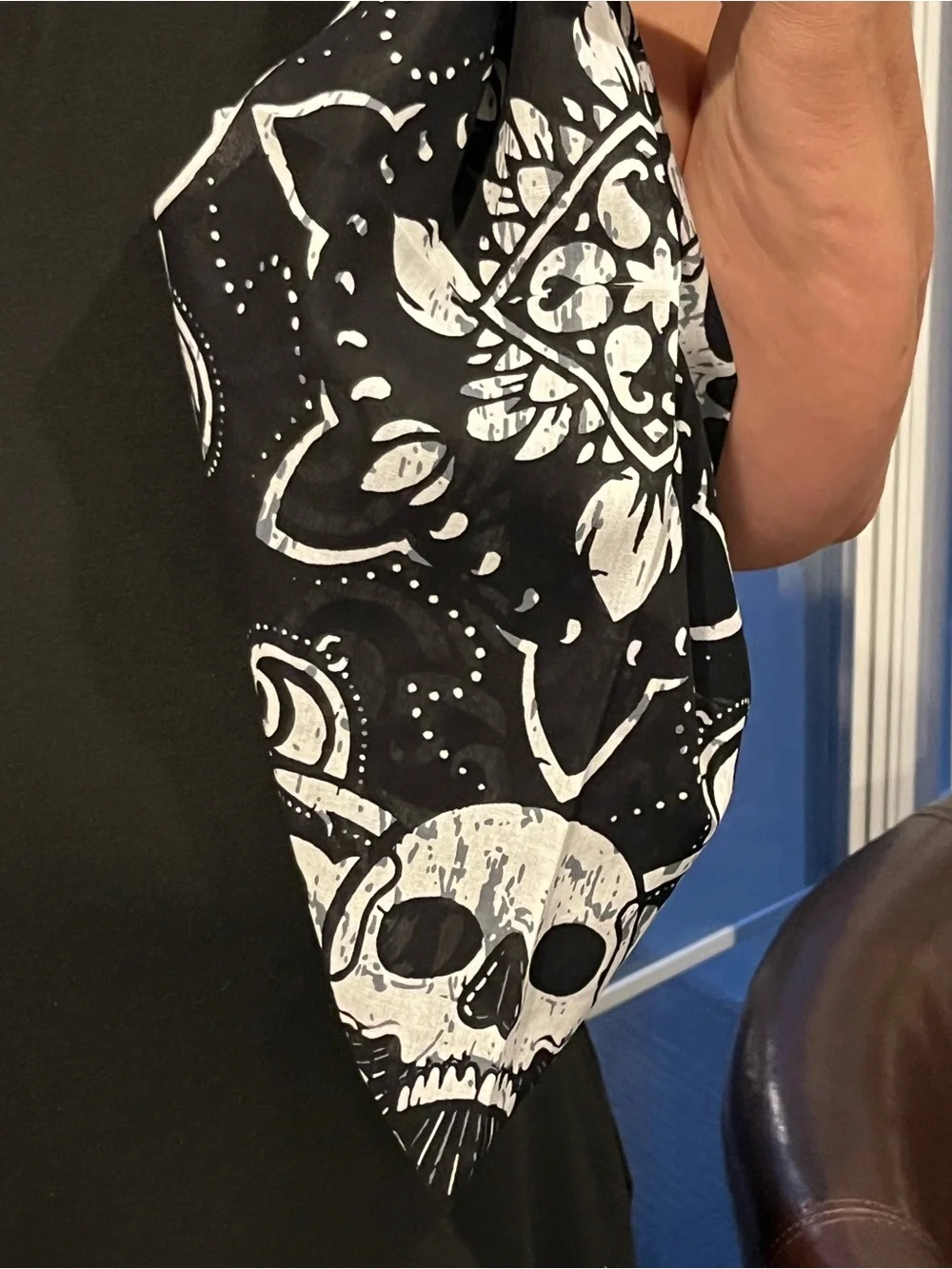 Black & White Skull Print Women’s knot purse/bag. 💀#knotpurse #skull